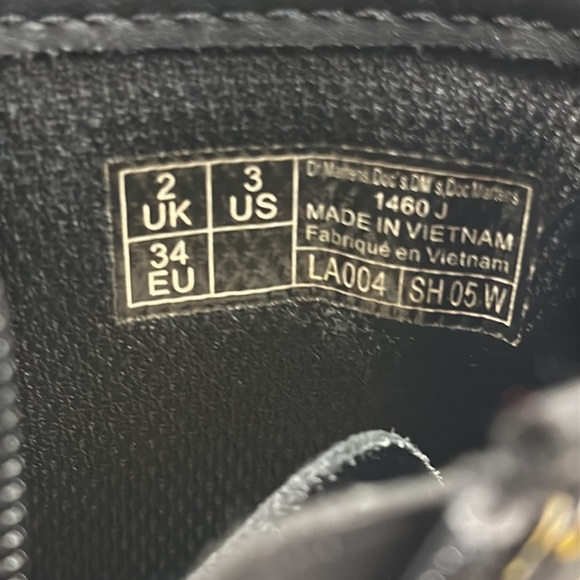 Dr.Martens YOUTH 1460 FLORAL MASH UP LEATHER LACE UP BOOTS US 3 - Picture 7 of 9